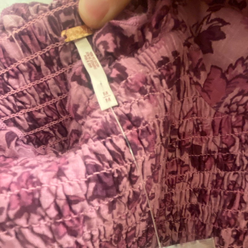 NWT Free People Azalea Combo Balloon Sleeve Mini Dress - Picture 6 of 7